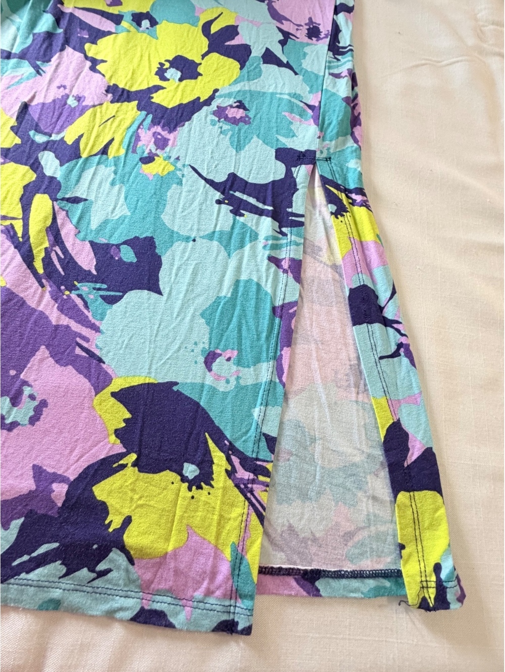 IMAN Women's Sleeveless Size L Floral Maxi Dress Size Large Rayon Spandex Blend - Picture 8 of 11